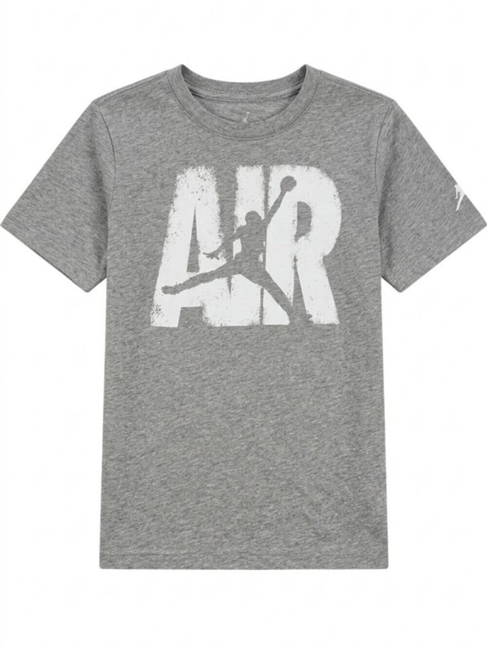 Air Jordan Gray Kids T-Shirt Graphic Logo Boys Size Large 12-13 Years Sporty Top